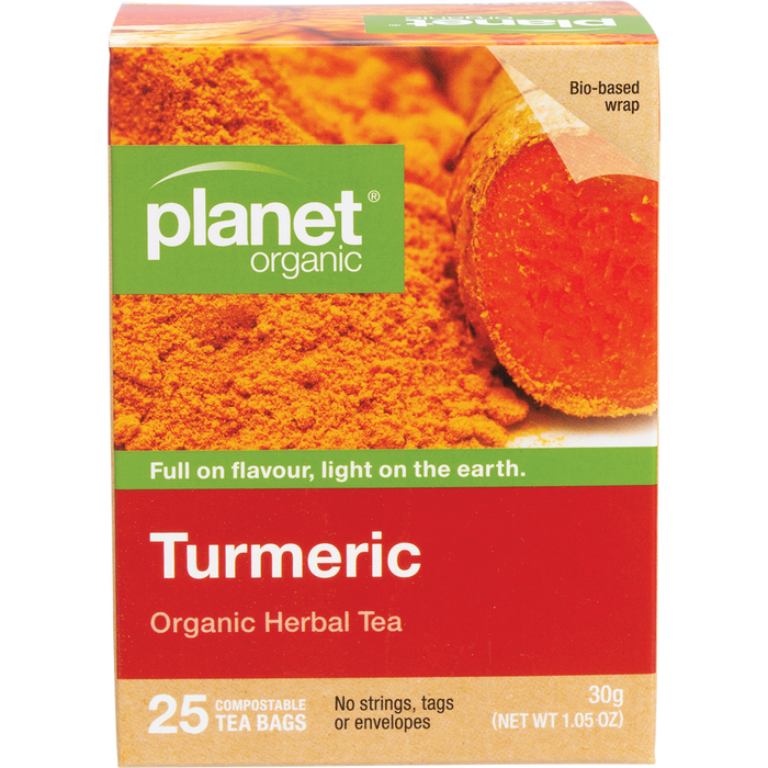 Planet Organic Turmeric Herbal Tea 25pk
