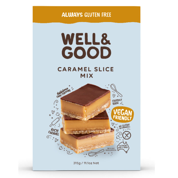 Well & Good Gluten Free Caramel Slice Mix 315g
