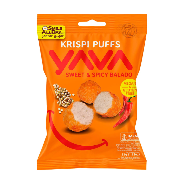 Yava Krispi Puffs Sweet & Spicy Balado 35g
