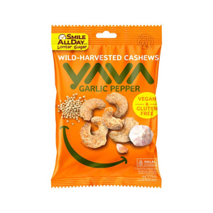 Yava Wild-Harvested Cashews Garlic Pepper 35g