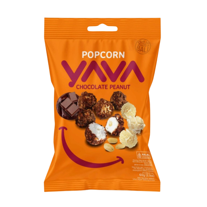 Yava Popcorn Chocolate Peanut Flavour 60g
