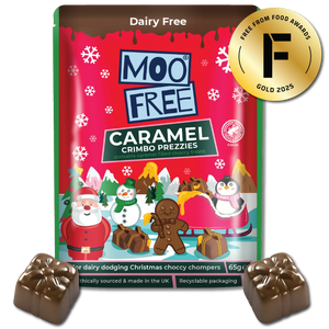 Moo Free Caramel Festive Filled Shapes 65g (cold)