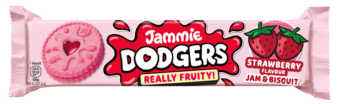 Jammie Dodgers Really Fruity Strawberry Jam Biscuits 140g