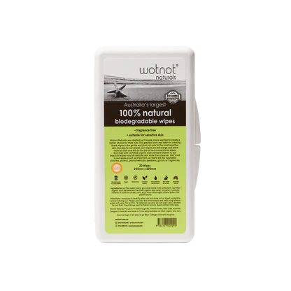 Wotnot Natural Baby Wipes with Case 20pk