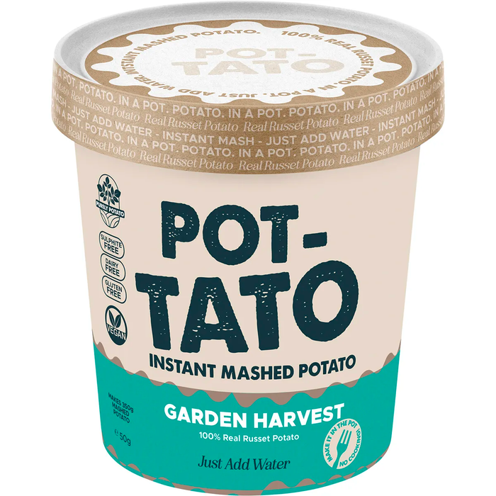 Pot-Tato Instant Mashed Potato Cup - Garden Harvest 63g