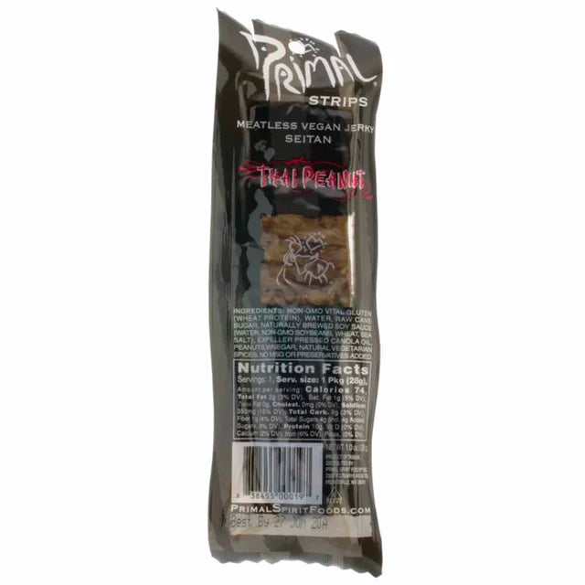 Primal Spirit Vegan Jerky - Thai Peanut 28g