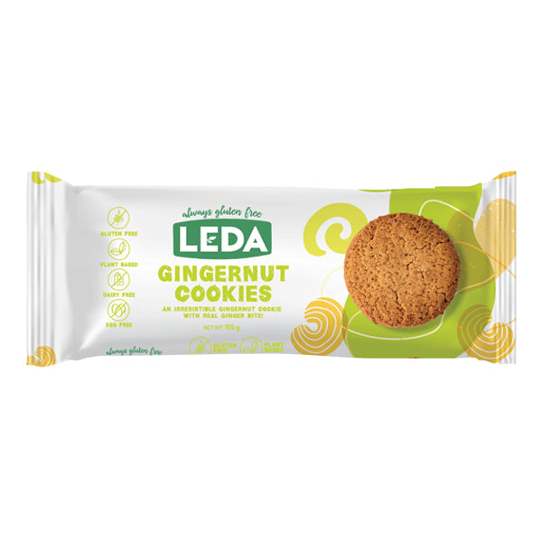 Leda GF Gingernut Biscuits 155g