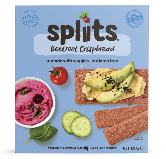 Spliits Gluten Free Beetroot Crispbread 130g