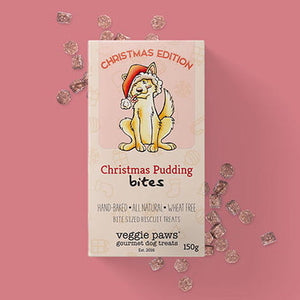 Veggie Paws Christmas Pudd Doggie Treats 150g