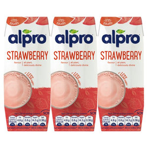 Alpro Strawberry Soy Milk 3 x 250ml