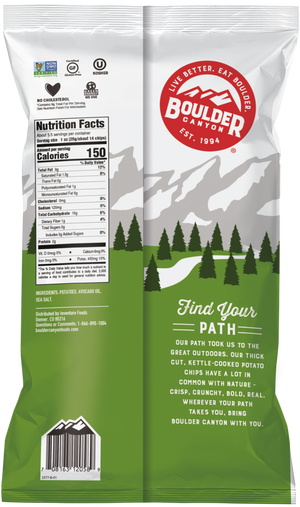 Boulder Canyon Avocado Oil Chips - Sea Salt 149g