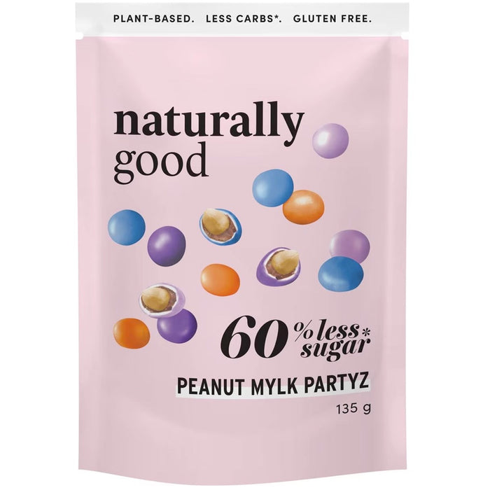 Naturally Good 60% Less Sugar - Peanut Mylk Partyz 135g