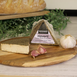 Noshing Vegan Havarti - Roast Garlic & Black Pepper 160g (cold)
