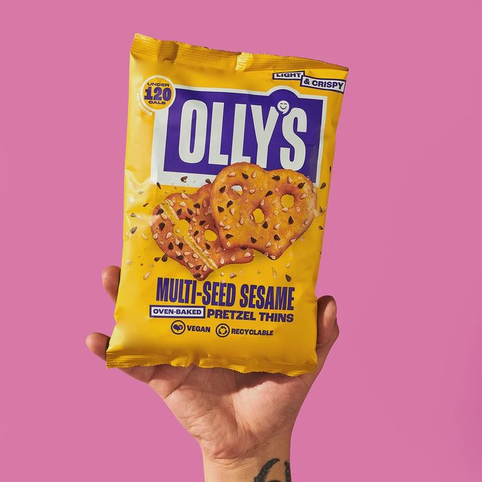 Olly’s Pretzel Thins - Multi Seed Sesame 140g