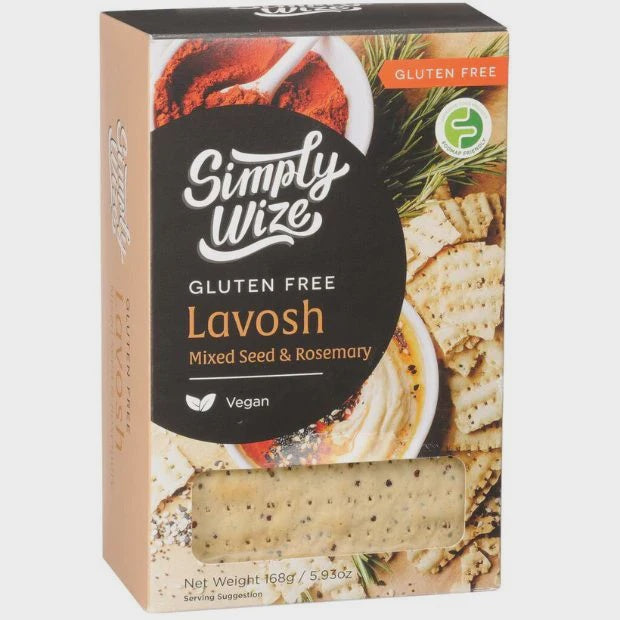 Simply Wize Lavosh - Mixed Seed & Rosemary 168g