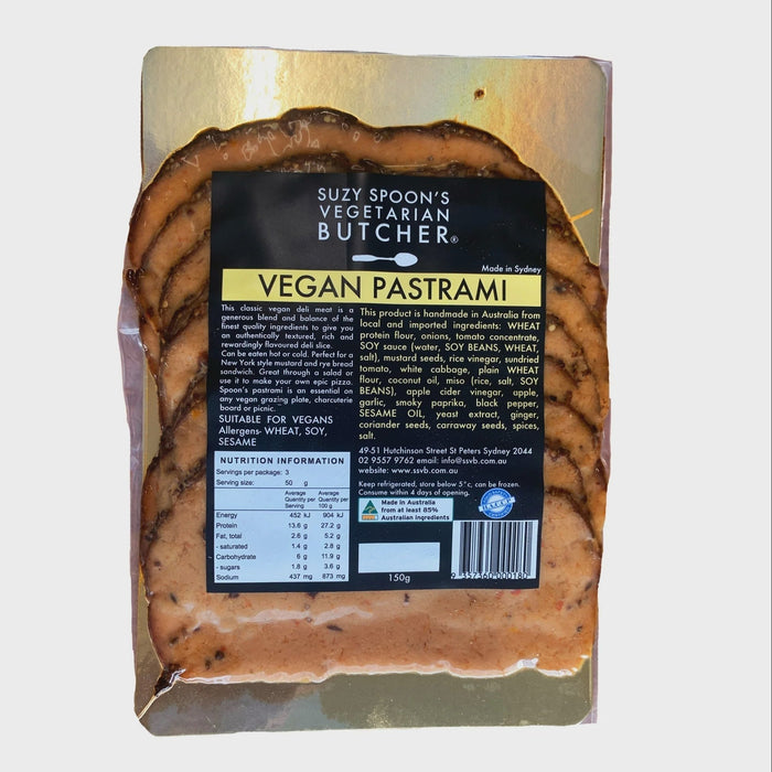Suzy Spoons Pastrami Slices 150g (cold)
