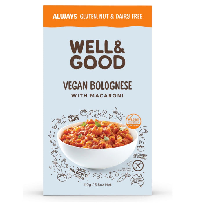Well & Good Vegan Bolognese with Macaroni 110g