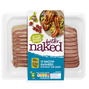 Better Naked ‘‘No Oink’ Bacon Rashers 150g (cold)
