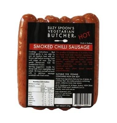 Suzy Spoons Smoked Chilli Sausages 370g (cold)