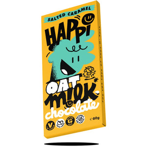 Happi Oat Milk Chocolate Bar - Salted Caramel 80g