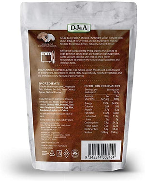 DJ&A Shiitake Mushroom Crisps 30g